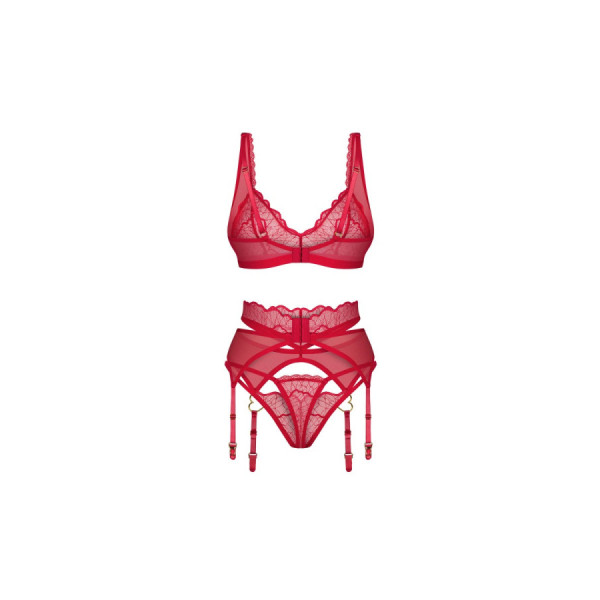 Cupide Desir ensemble 3 pièces - Rouge